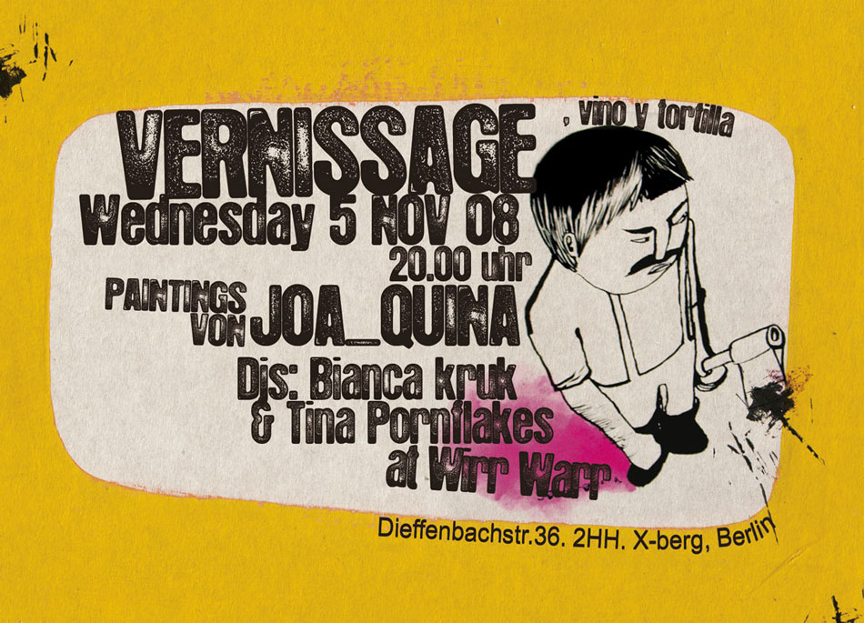 Vernisagge Flyer. Wirr Warr. 2008